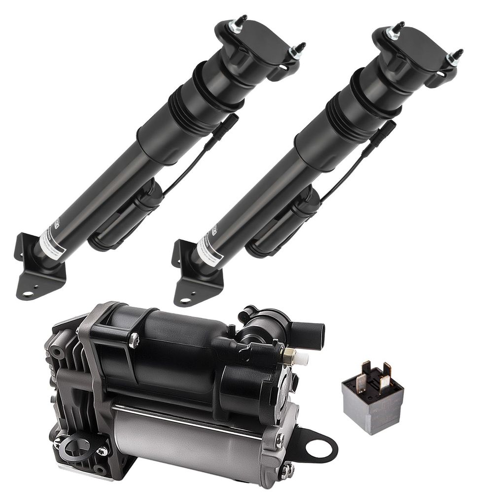 Paar Hinten Stoßdämpfer + 1 Kompressor for Mercedes M ML GL Klasse W164 X164