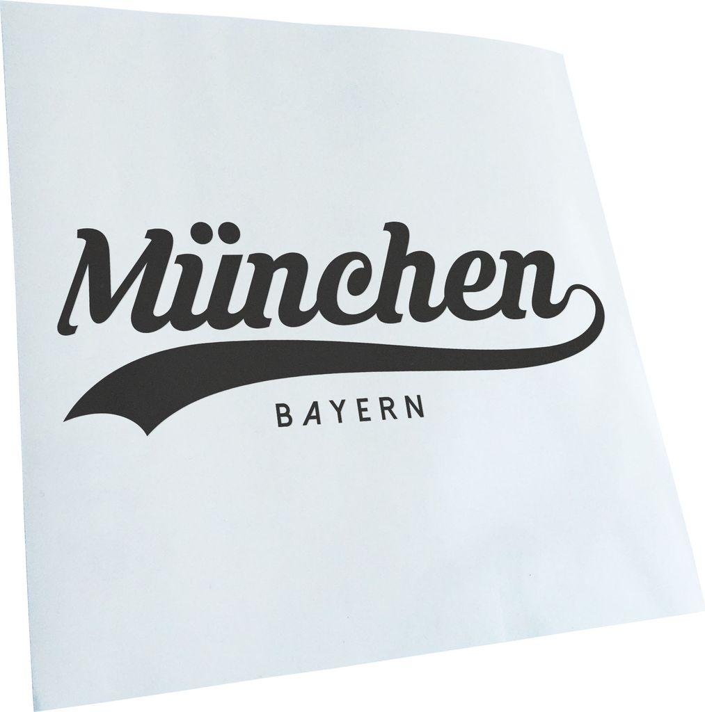 Kiwistar - Autoaufkleber - München Bayern - Dunkelgrau - 30x11cm - Aufkleber für Auto, Laptop, Fahrrad, LKW, Motorrad mehrfarbig JDM Decal Racing