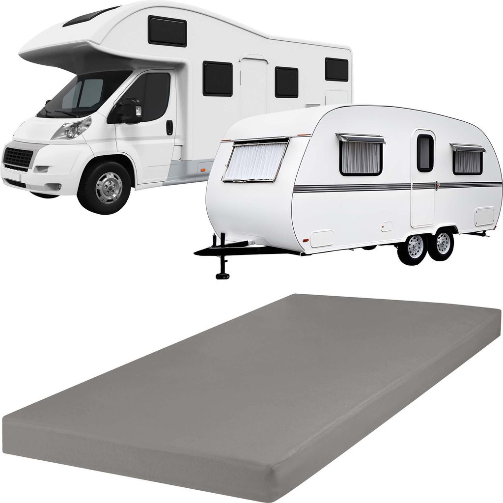 REDBEST Spannbettlaken Pittsburgh" für Wohnwagen, Wohnmobil und Boot hellgrau 90x190 cm - 100x200 cm"