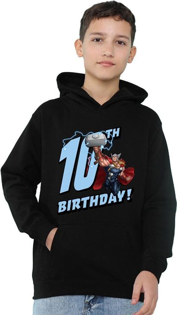 Marvel - Kapuzenpullover für Kinder, 10. Geburtstag TV22835 (128) (Schwarz)