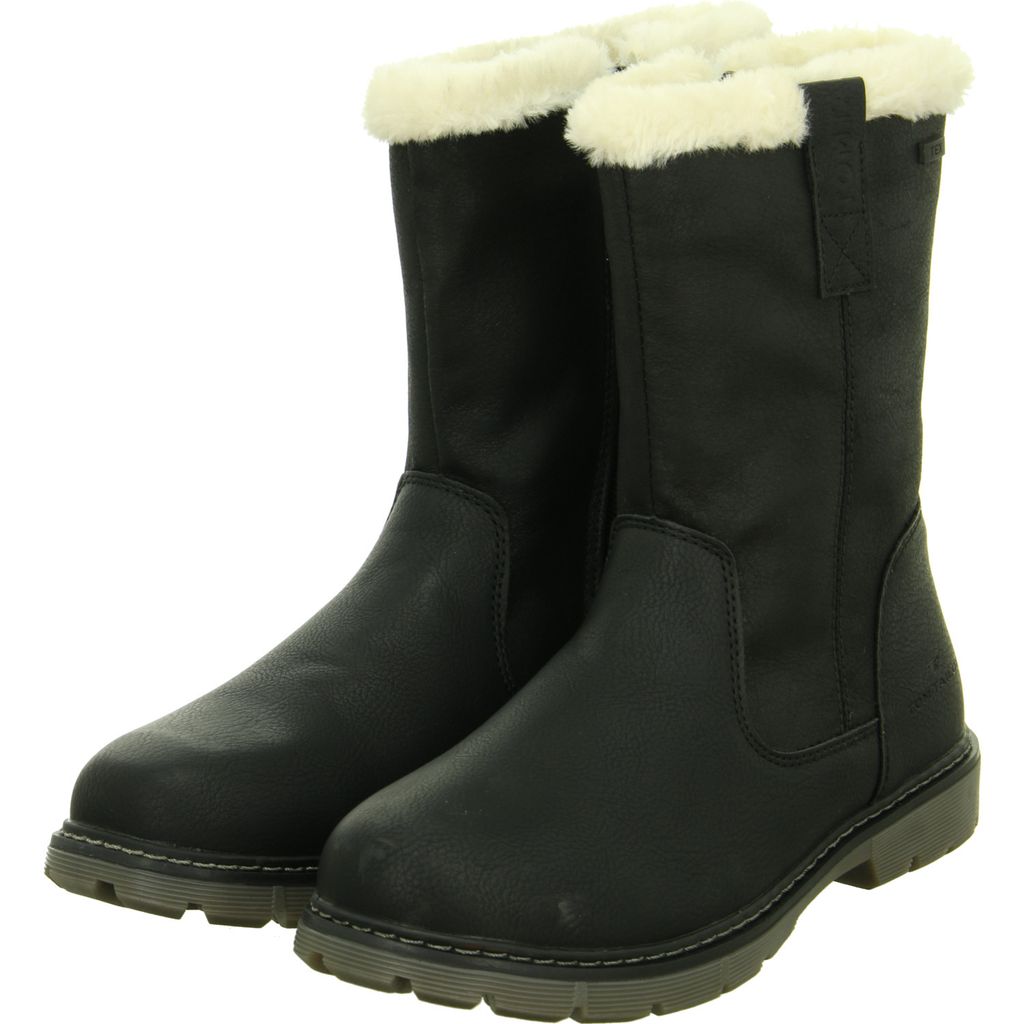 Tom Tailor Kinderschuhe Mädchen Stiefel Reißverschluss Schwarz Freizeit, Schuhgröße:37 EU