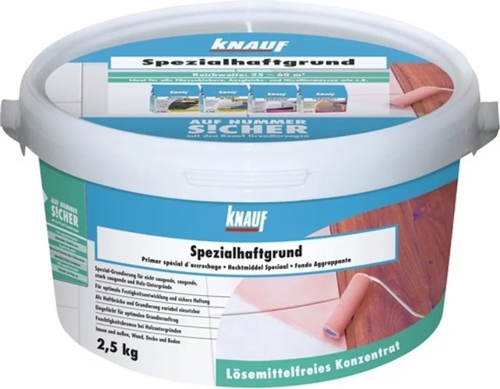 Fond adhérent spécial Knauf 2,5 kg pour supports lisses et non poreux