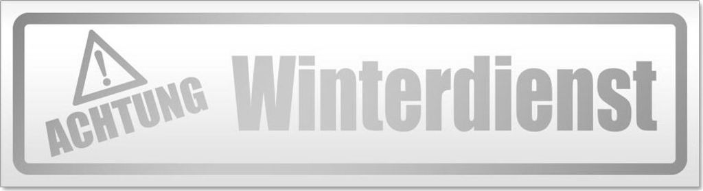 Achtung Winterdienst Magnetschild Schild magnetisch