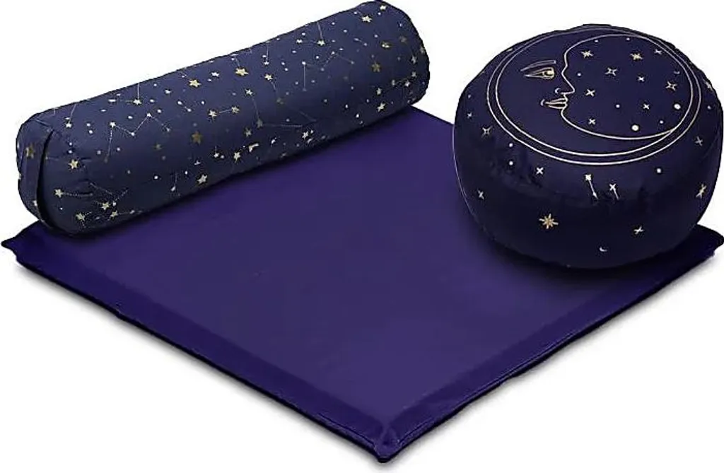 Set de méditation Galaxy 2 coton bio OCS robuste et dense 4639g