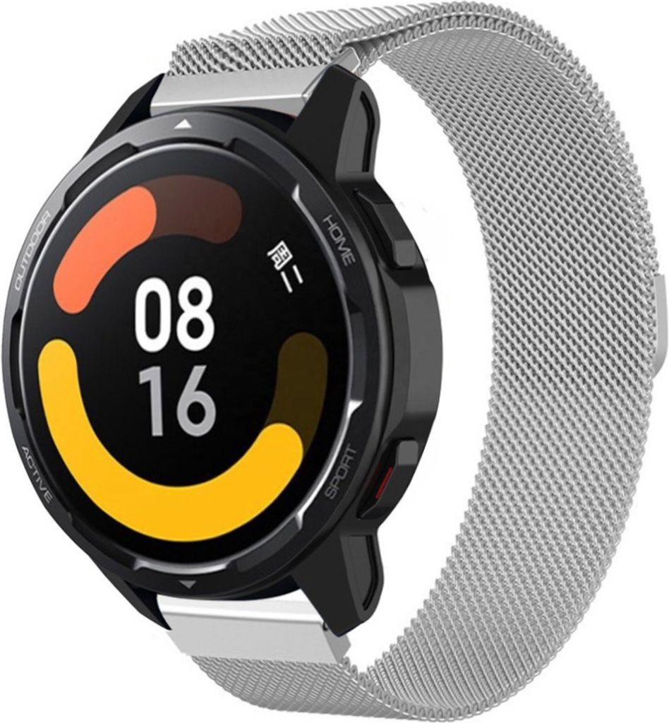 Strap-it Milanese Armband - Kompatibel mit Xiaomi Watch S1 Armband Ersatzarmband Edelstahl - Armband mit Magnetverschluss - Hochwertiges Material -...