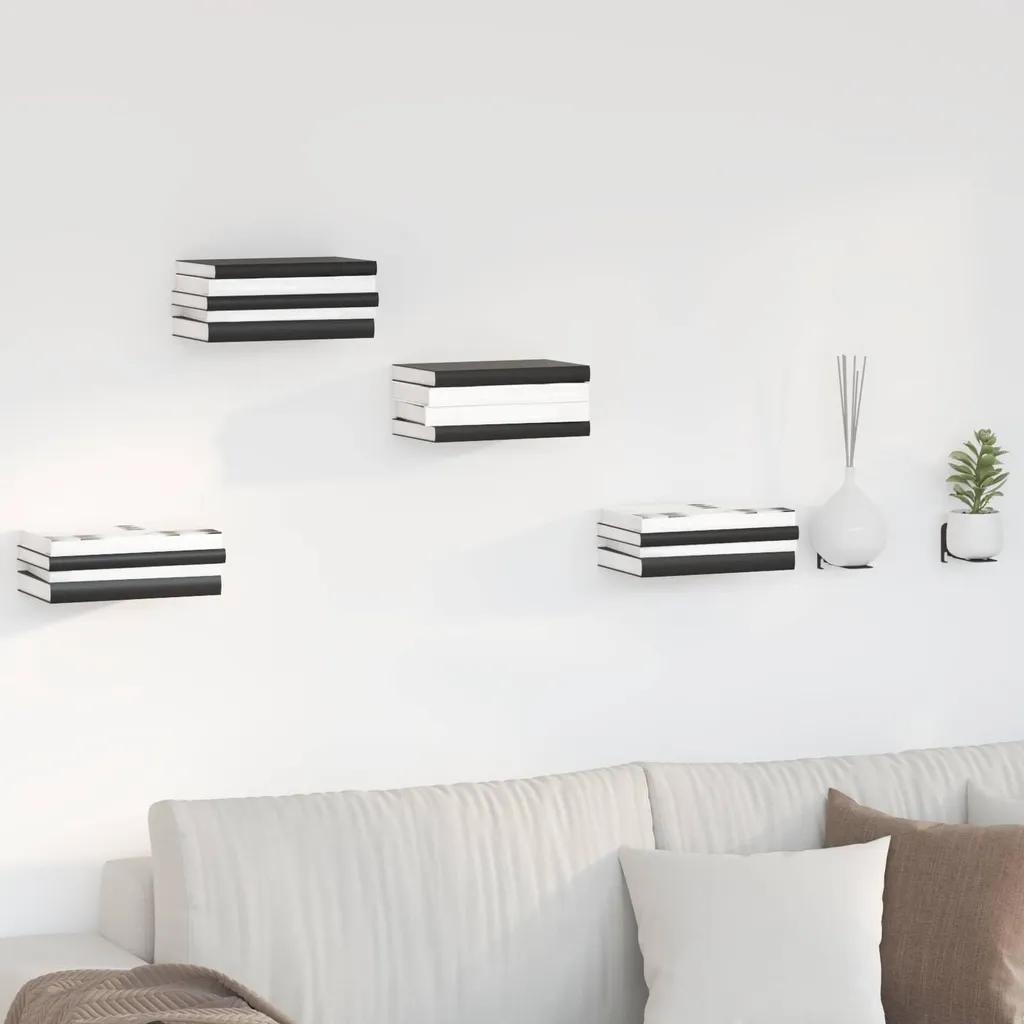 Set 4 Mensole Nere Maison Exclusive: Crea il tuo Wall Decor Instagrammabile
