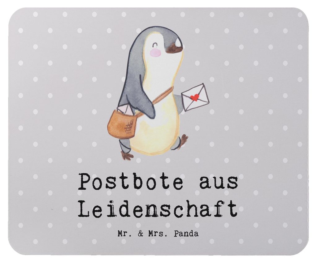 Mr. & Mrs. Panda Mouse Pad Postbote Leidenschaft - Grau Produktbild 