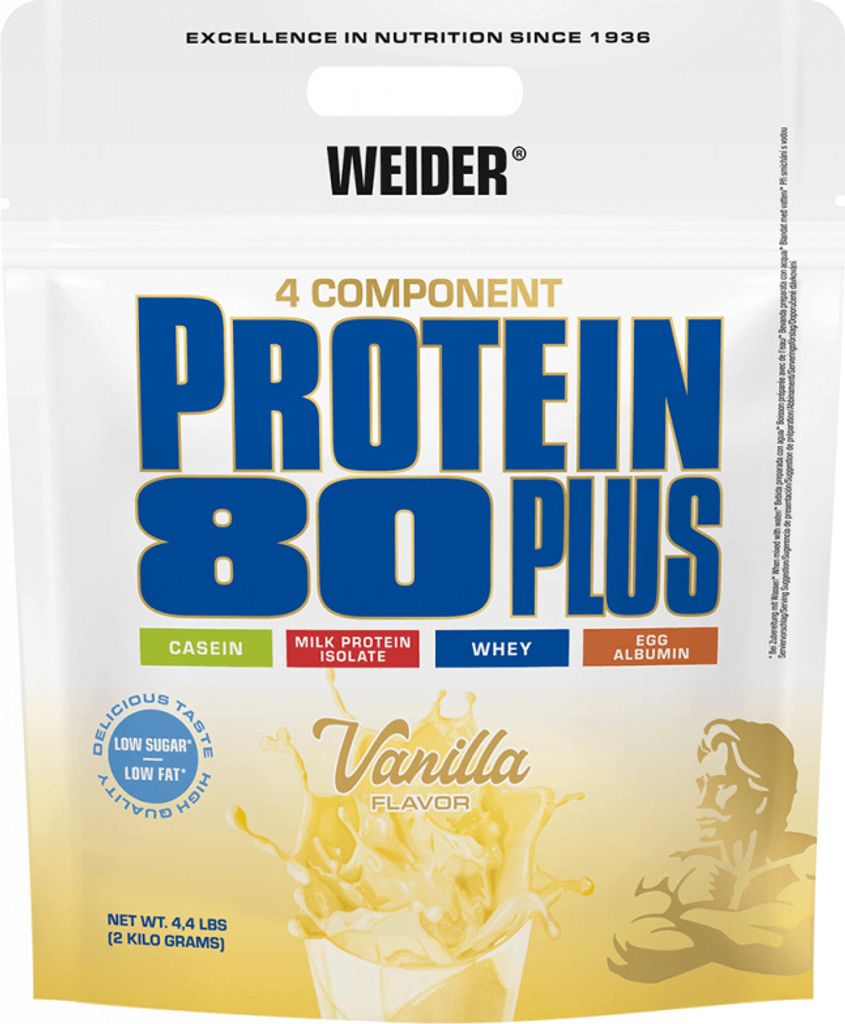 Weider Protein 80 Plus (2000g) Vanilla - Eiweiße - Produktbild 