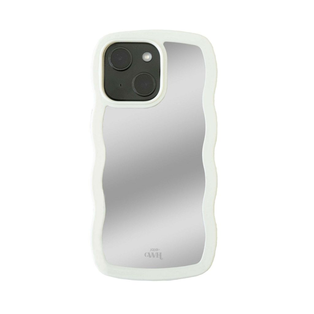 xoxo Wildhearts Wavy mirror case Creme - iPhone 15 Plus Hülle