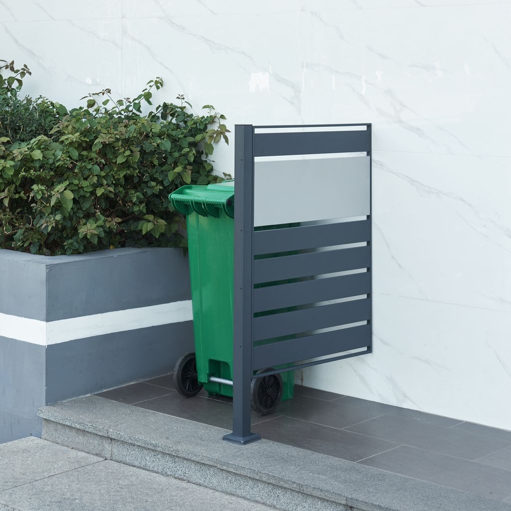 Ohrada na odpadkové koše "Uusikaupunki" ocel 120 x 83 x 11 Obrázek produktu 2