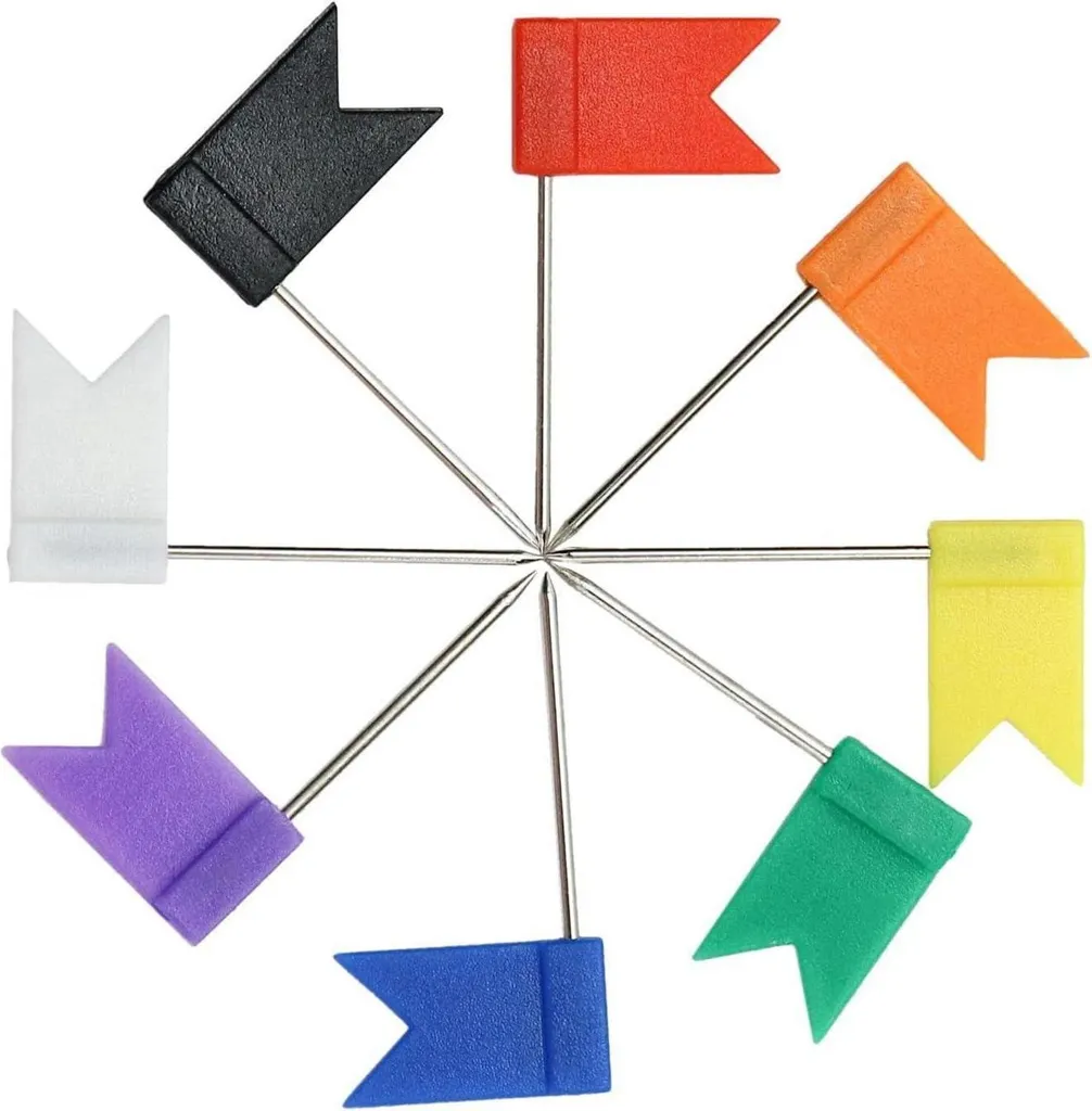 160 épingles drapeaux 8 couleurs pour cartes et tableaux d'affichage - 3