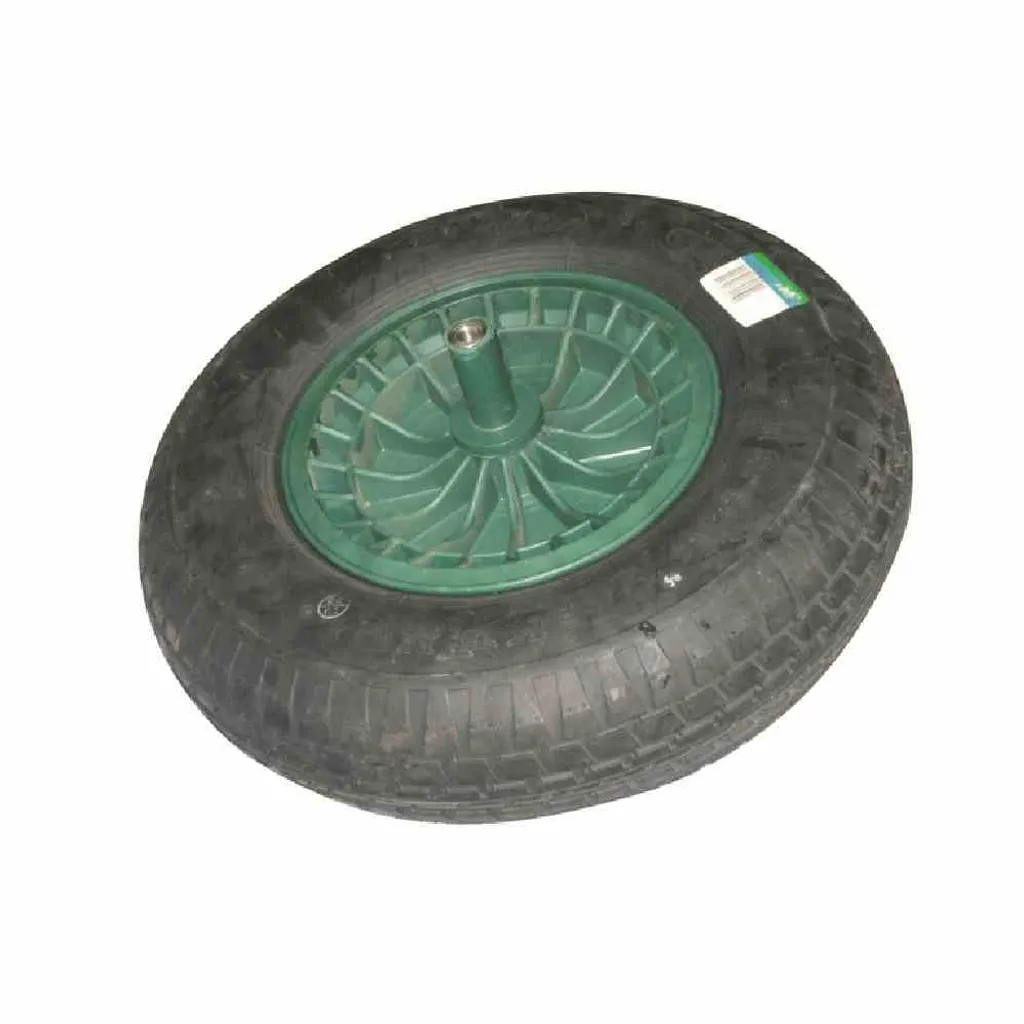 Ruota Carriola da Giardino 400x100 | Sostituzione asse lungo forte