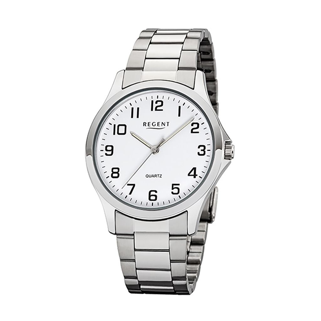 Regent Metall Herren Uhr 1152412 Armband-Uhr