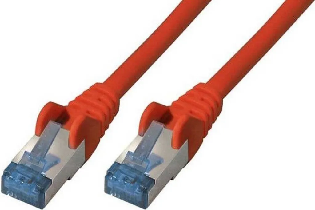 Cavo Rete S-Conn Cat6a 0,5m S/FTP Rosso | Il Top per il Gaming e NAS