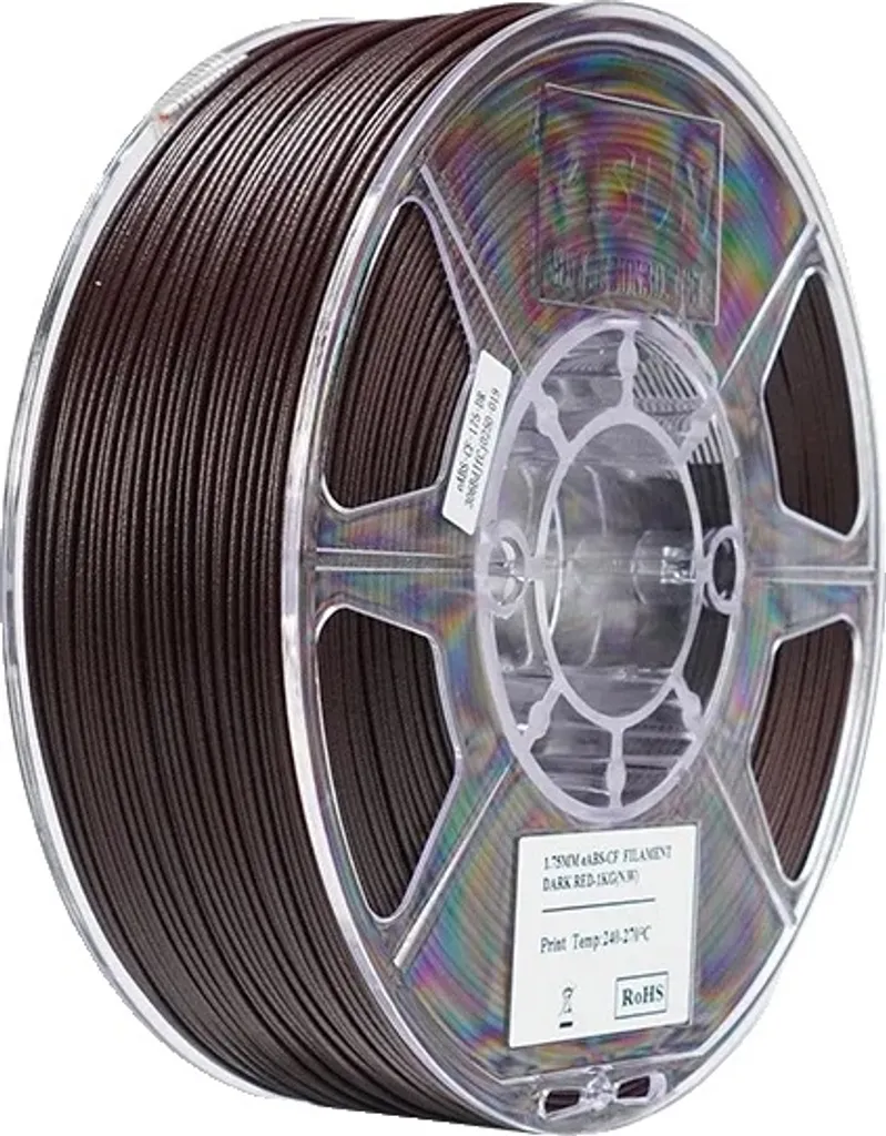 eABS-CF 1.75mm Rosso Scuro 1kg eSUN | Rigidità e Precisione Termica