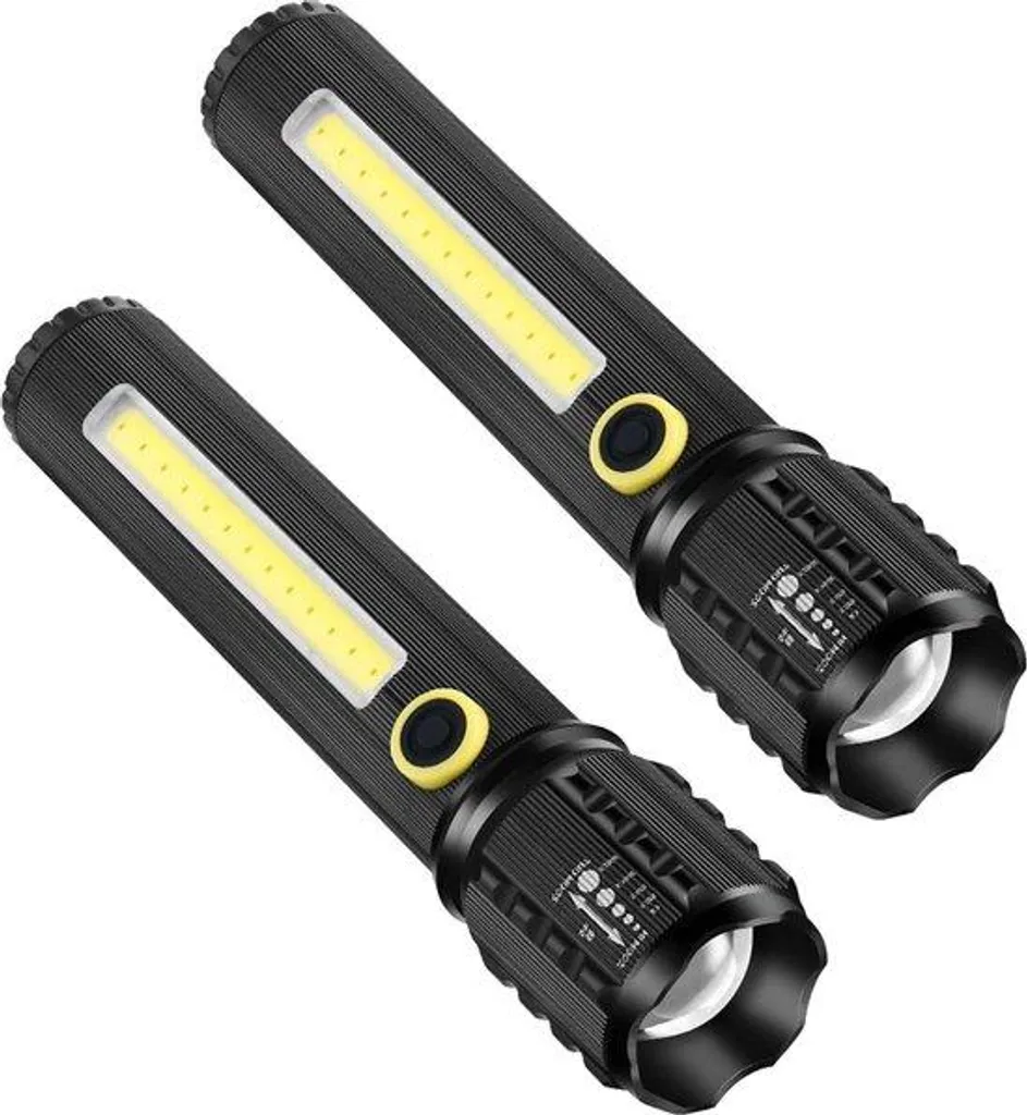 Lampe torche puissante à faisceau réglable USB et étanche norme IP67