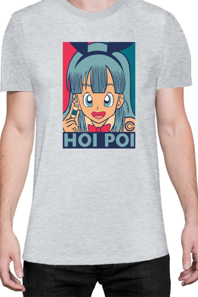 Herren T-Shirt Japan Manga Anime Comics Animation Dragon Anime Manga Ball Hoi Poi, Man M / Grau