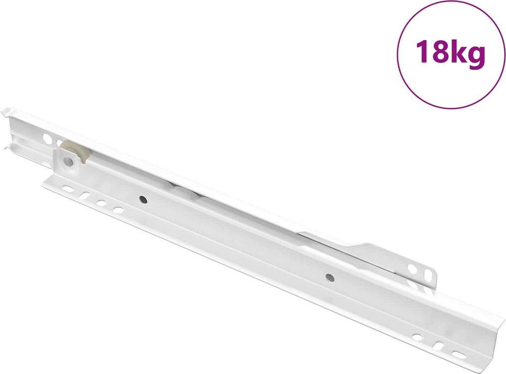 Schubladenschiene 87 pcs Weiß Stahl