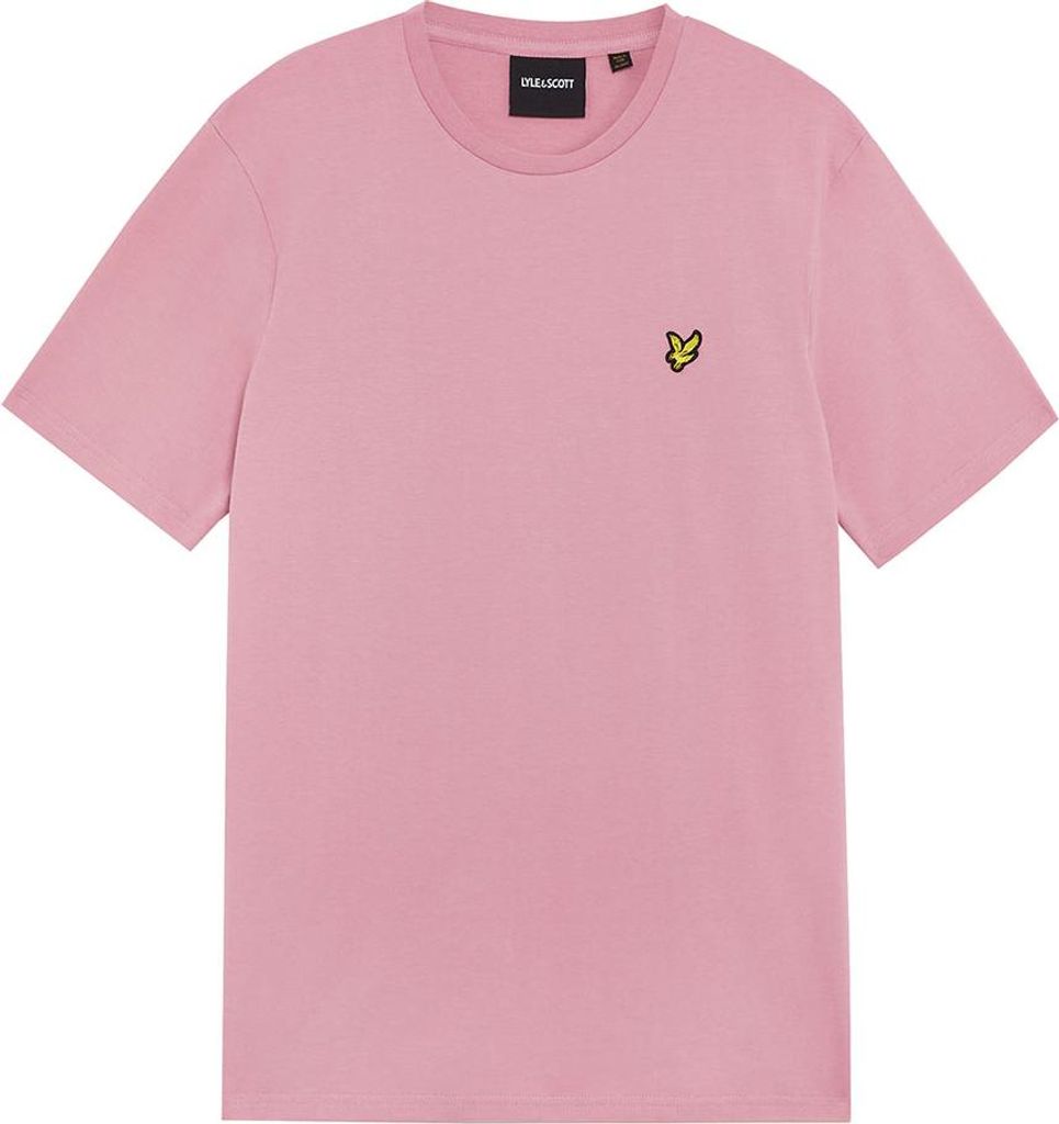Lyle & Scott Plain Kurzarm-t-shirt Rosa M Mann Rosa M