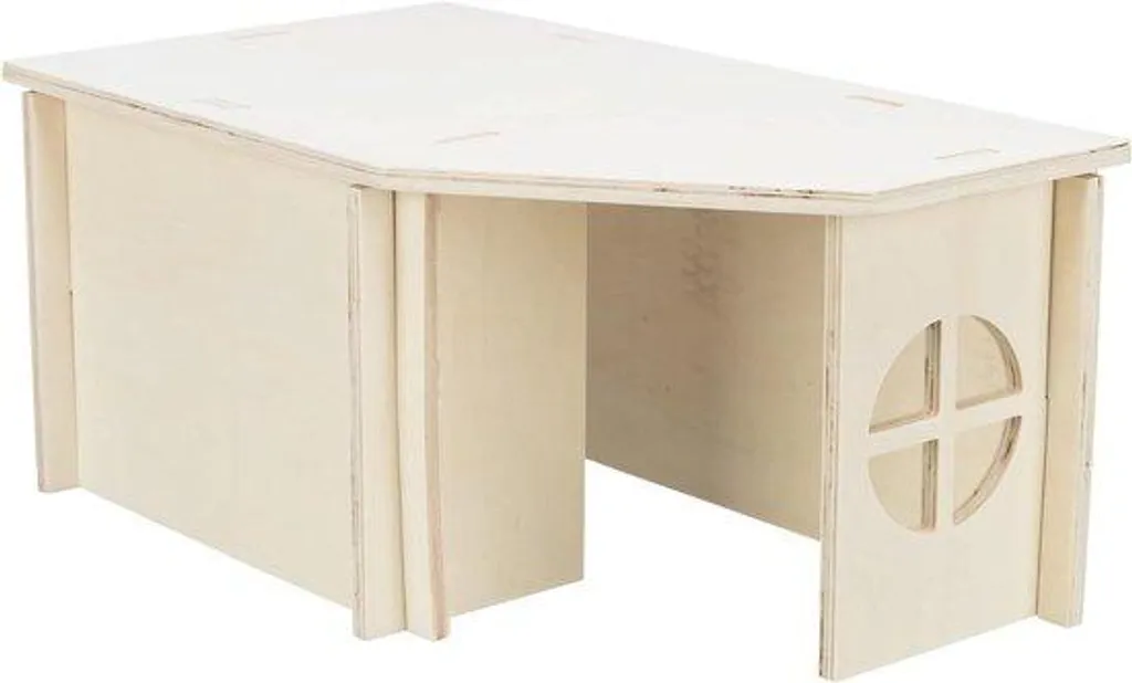 Cachotterie pour lapins et cochons d'Inde modulable en bois 42x18x26 cm