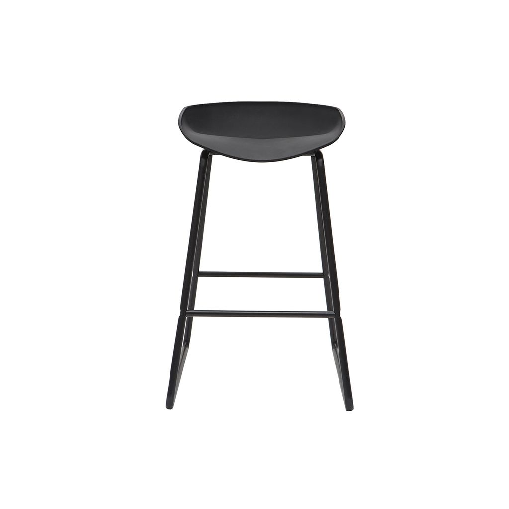 Miliboo - Sgabelli da bar di design neri con gambe in Immagine del prodotto 