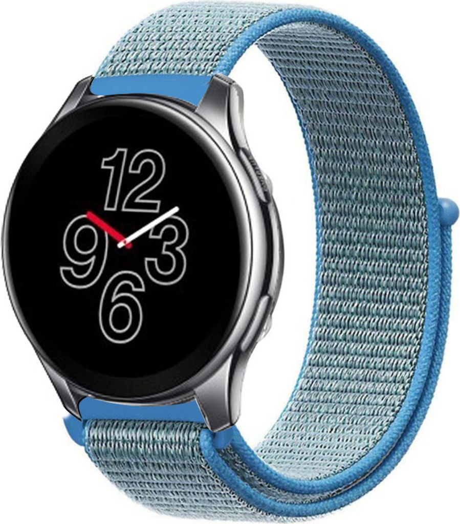 Strap-it OnePlus Watch Nylonarmband (Blau)