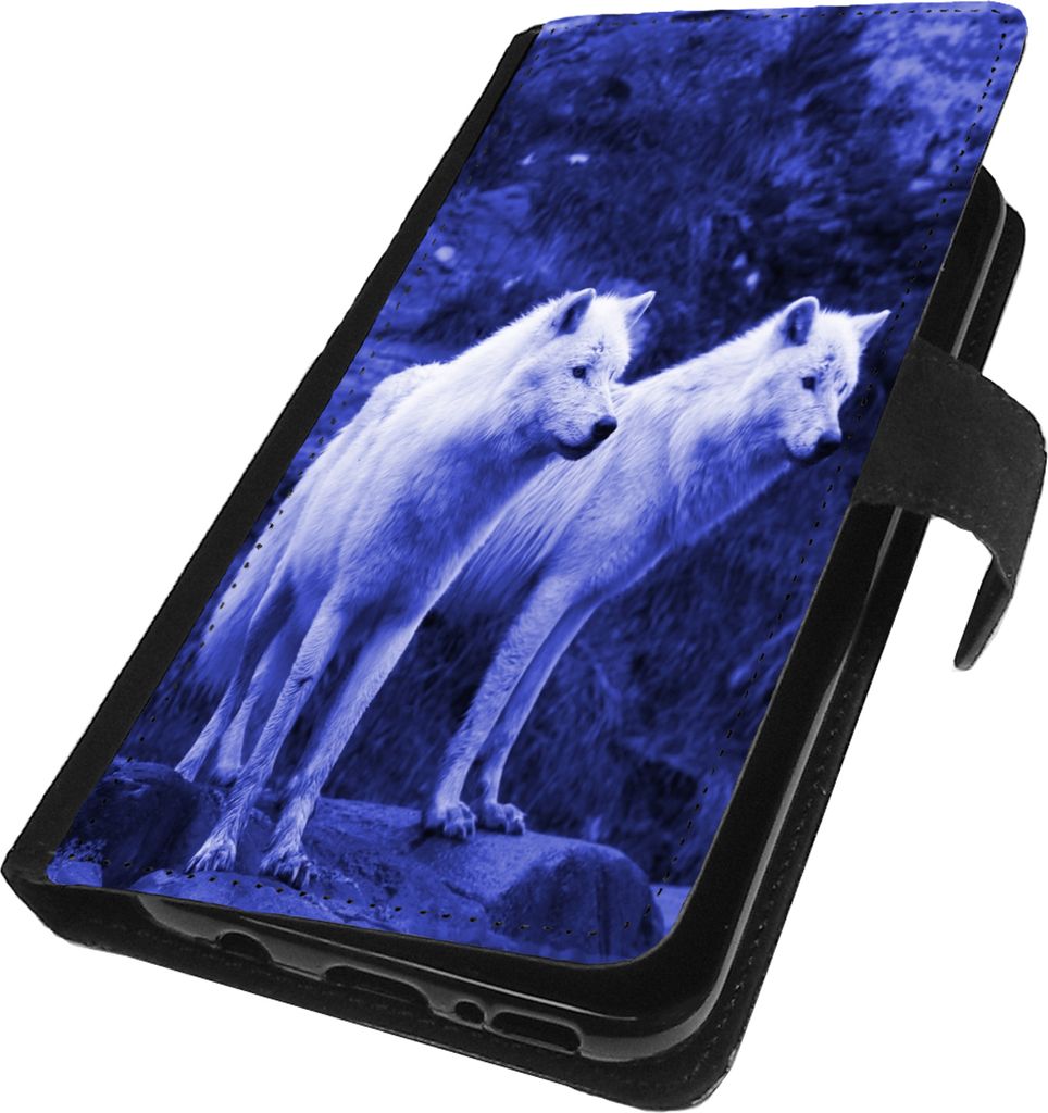Für Samsung Galaxy S25 ULTRA 5G Hülle Handy Tasche Flip Case Klapp Cover Book Schutzhülle Wallet Handyhülle Wolf Motiv 100