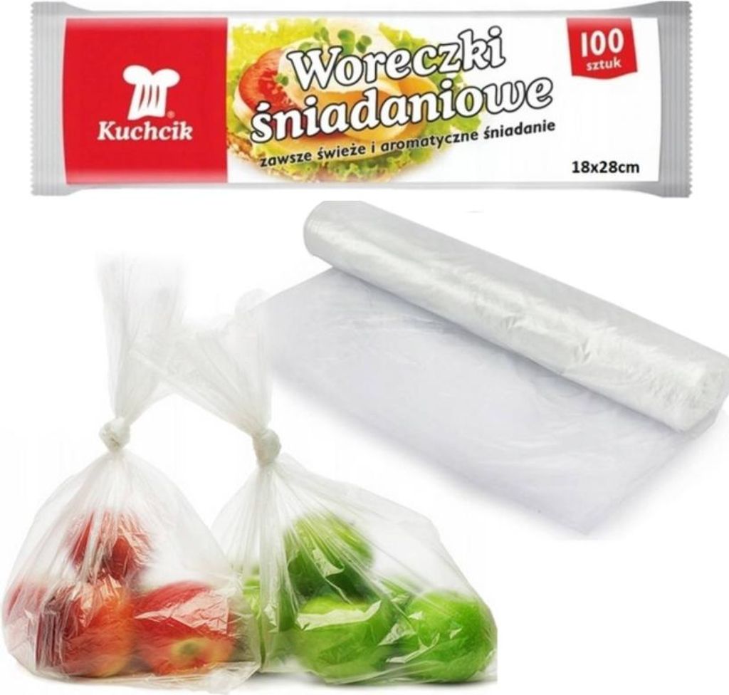 Stabile Frühstücksbeutel aus Folie auf Rolle, 100 Stück, Produktbild 