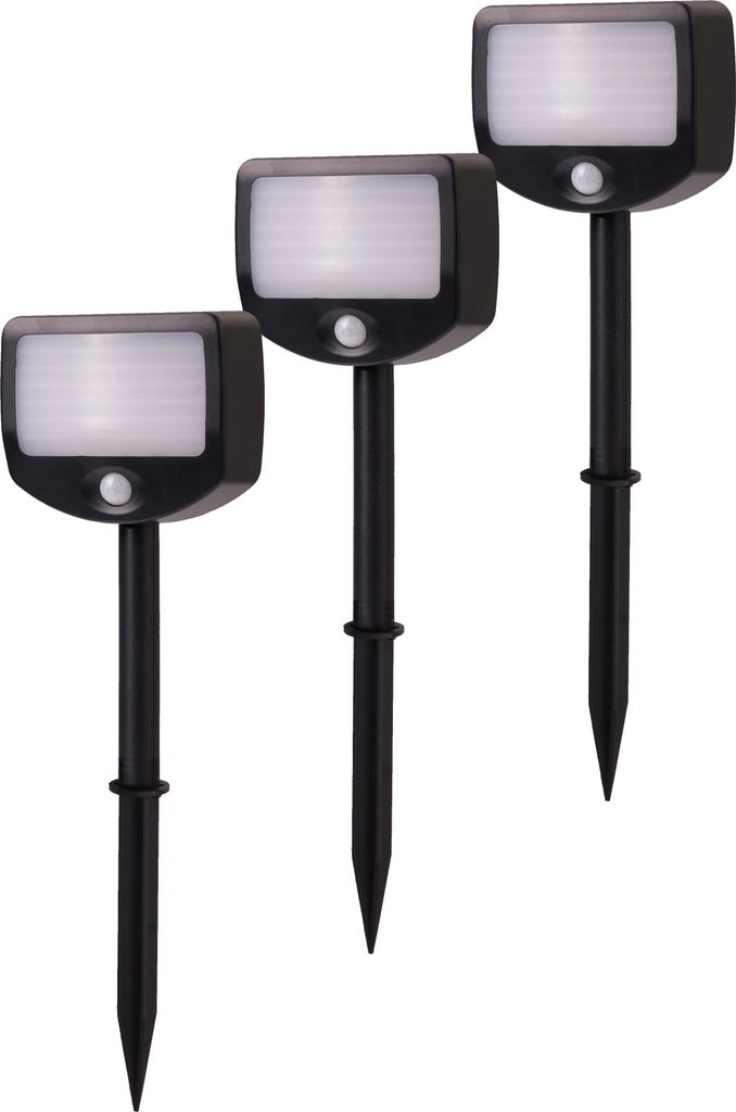 LED Batterie Strahler Fluter Sicherheitsleuchte 3er Set mit Produktbild 