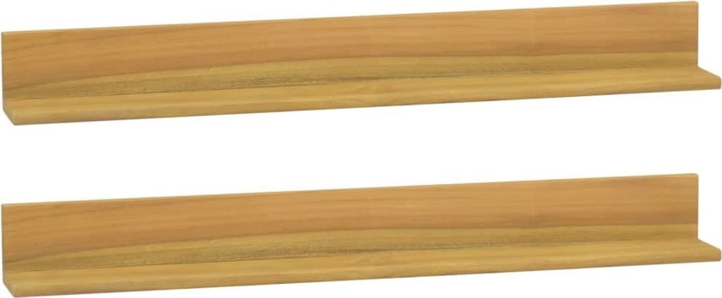 Maison Exclusive - Wandregale 2 Stk. 90x10x10 cm Massivholz Teak
