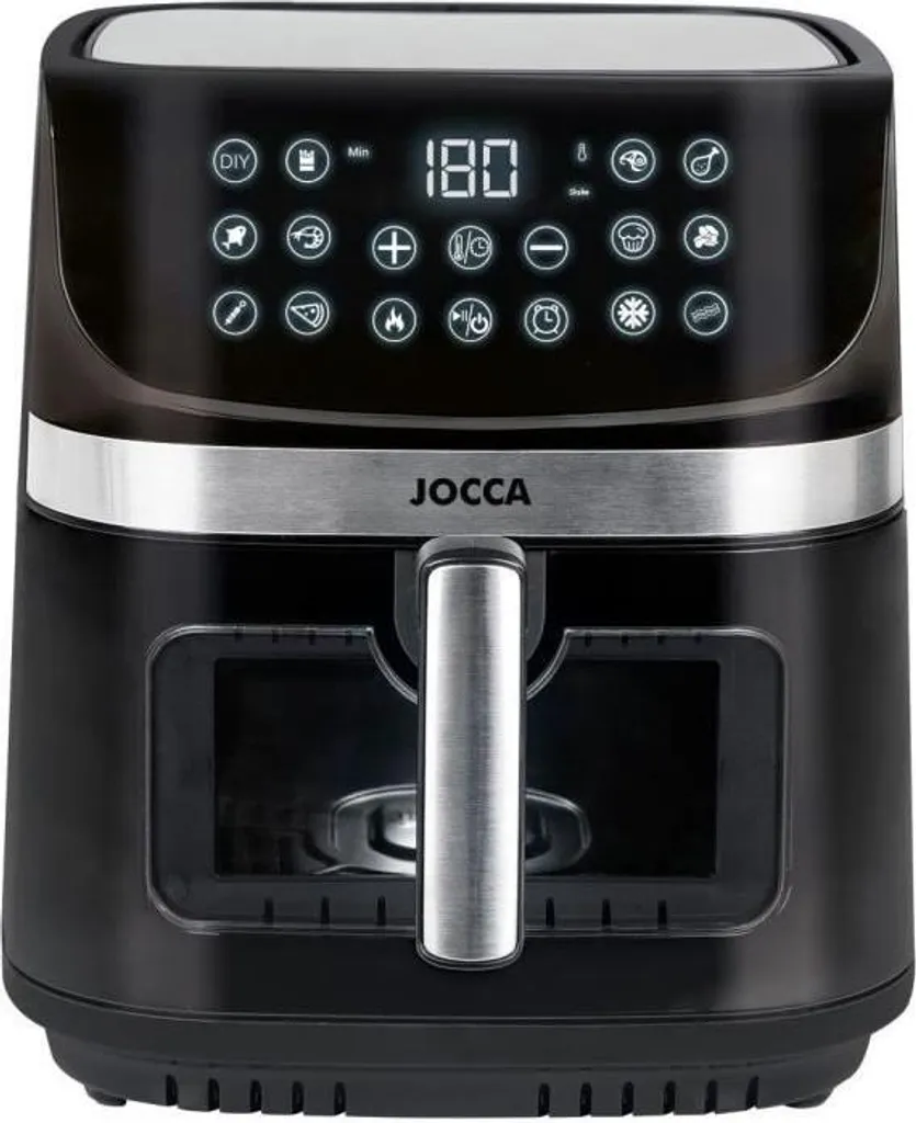 Friggitrice ad aria JOCCA 2352, 9 L, 2 resistenze riscaldanti, 30,5 x 38,5 x 35 cm, touchscreen LED, 10 programmi