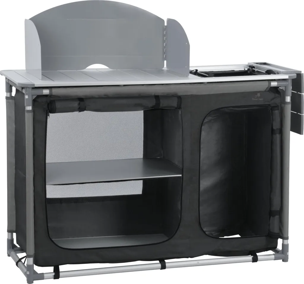 Meuble de Cuisine de Camping avec Évier et Protection Anti-éclaboussure