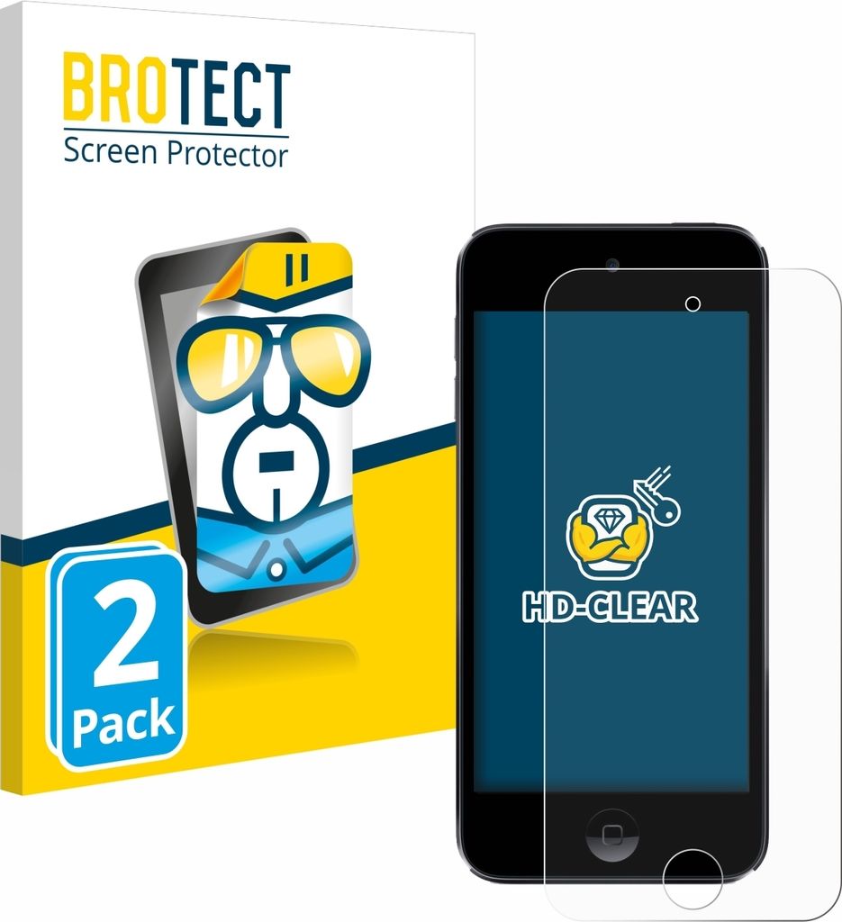 2x Für Apple iPod Touch (Gen.5/6/7) Schutzfolie BROTECT Displayschutz Display Schutz Folie Klar Transparent