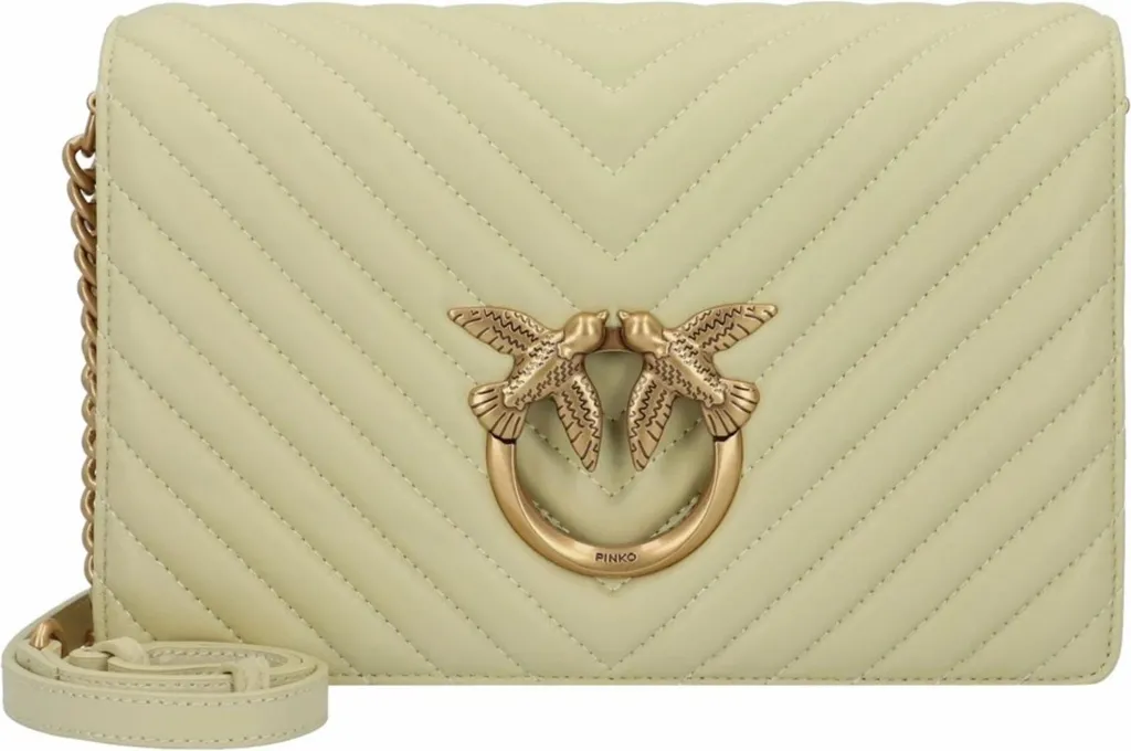 Sac Pinko Love Bag One 100063A0GKS14Q avec boucle Love Birds dorée