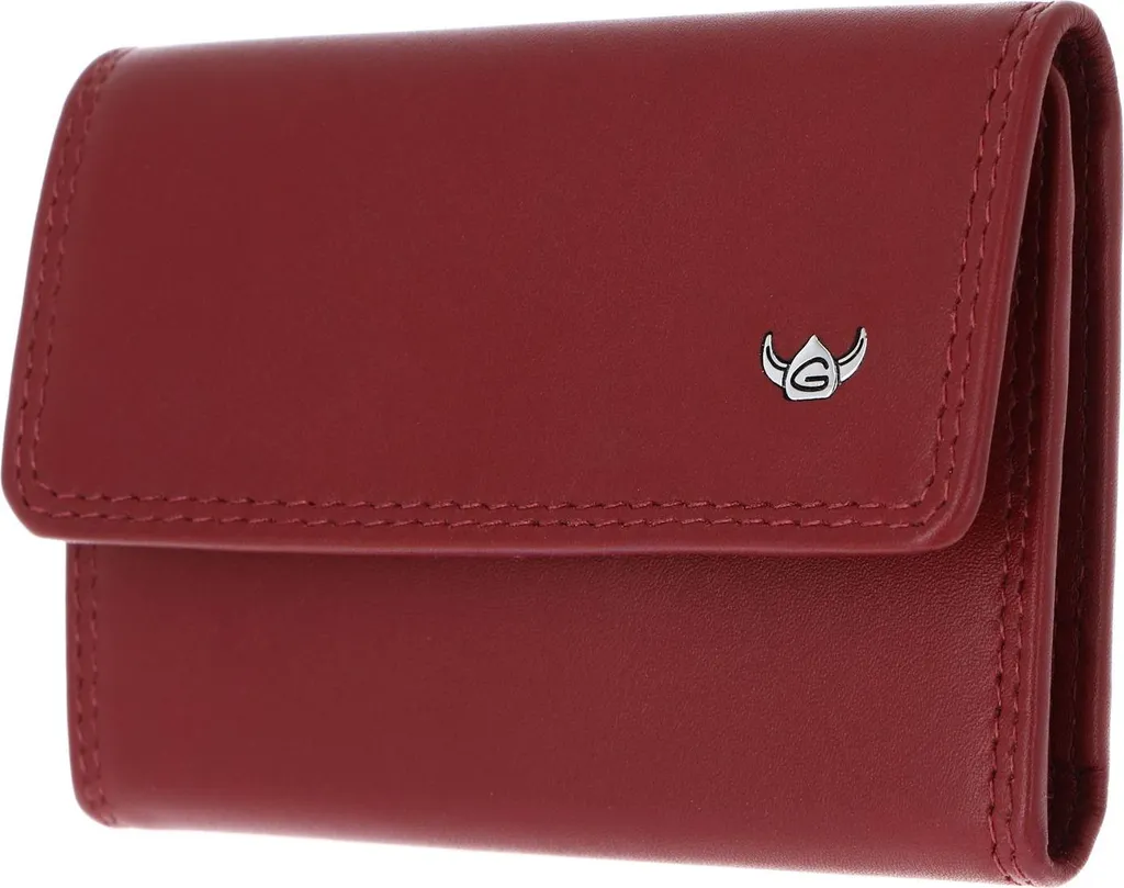 Golden Head Portachiavi Polo 5180 Pelle Nappa Rosso Scuro 10cm