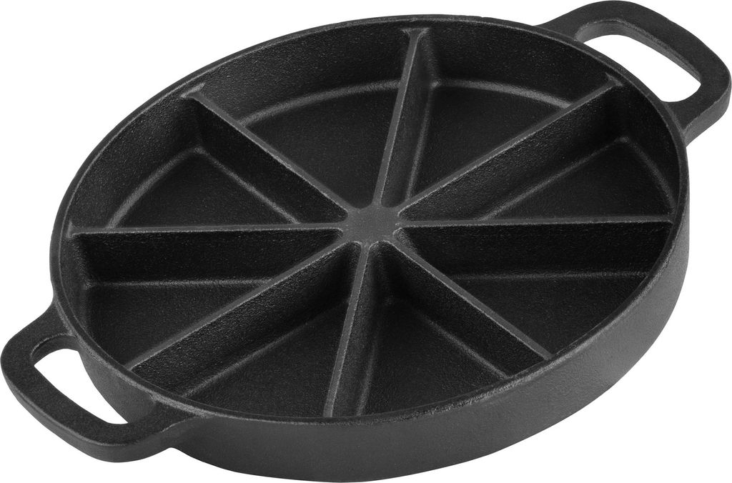BBQ-Toro Gusseisen Maisbrotpfanne mit 8 Grillzonen | Ø 21 cm