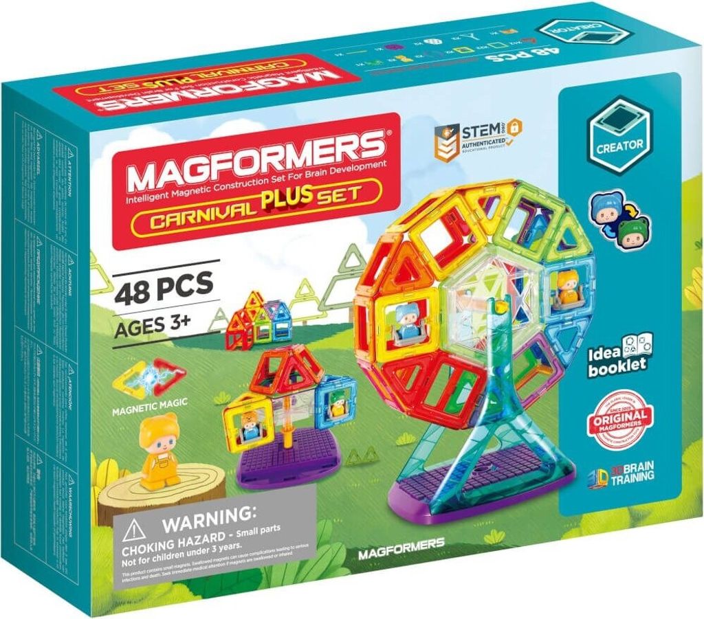 Magformers Carnival Plus Set 48T und Booklet