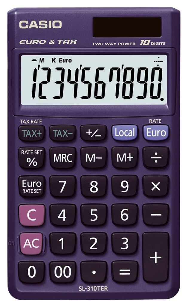 CASIO SL-310TER+ Taschenrechner schwarz Produktbild 