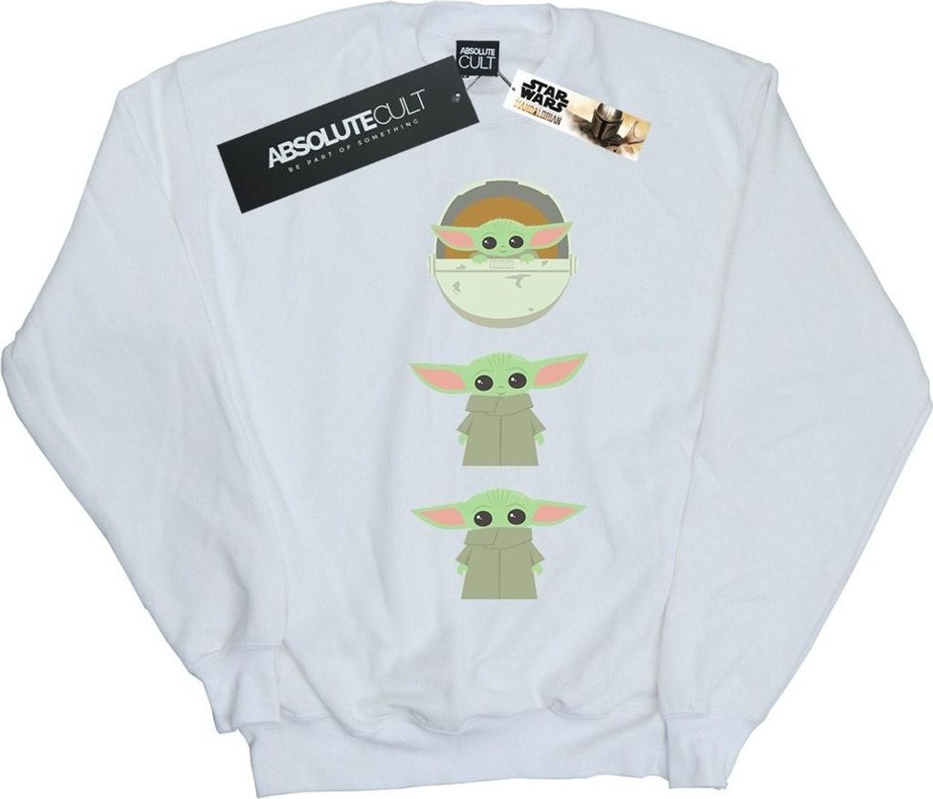 Star Wars - "The Mandalorian The Child" Sweatshirt für Herren BI46451 (XXL) (Weiß)