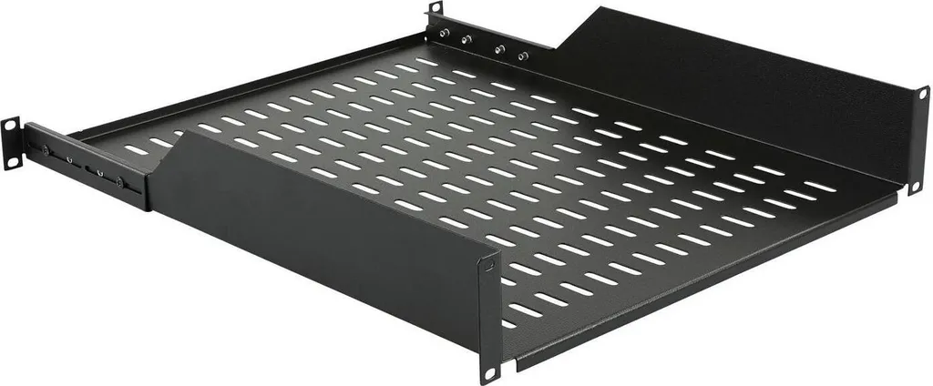 Rack Lanview Noir 19" : Support 2U Avant 1U Arrière (RAS410BL) robuste