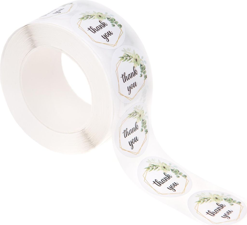 Aufkleber Etiketten auf einer Rolle Projekte DANKE x500