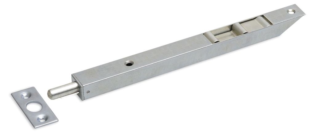Rohrkantriegel mit Schiebemechanismus verzinkt 160 x 17 x 12 mm abgeschrägt - Pro Stück