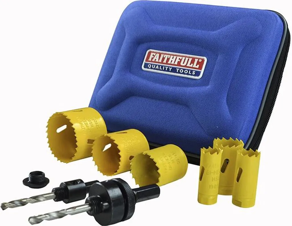 Kit scie cloche plomberie Varipitch 9 pces pour installation sanitaire