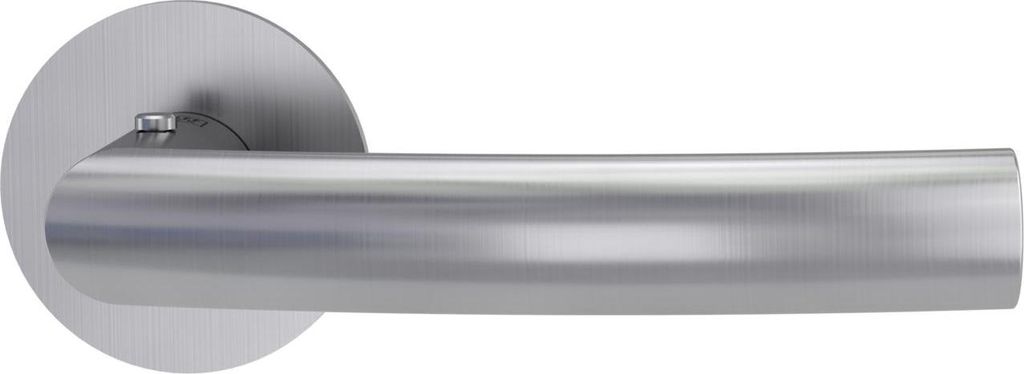 GRIFFWERK Drückergarnitur smart2lock 2.0 LORITA PIATTA S -Edelstahl matt Griffpaar mit Drückerrosetten -smart2lock 2.0 links -TS: 38-45mm