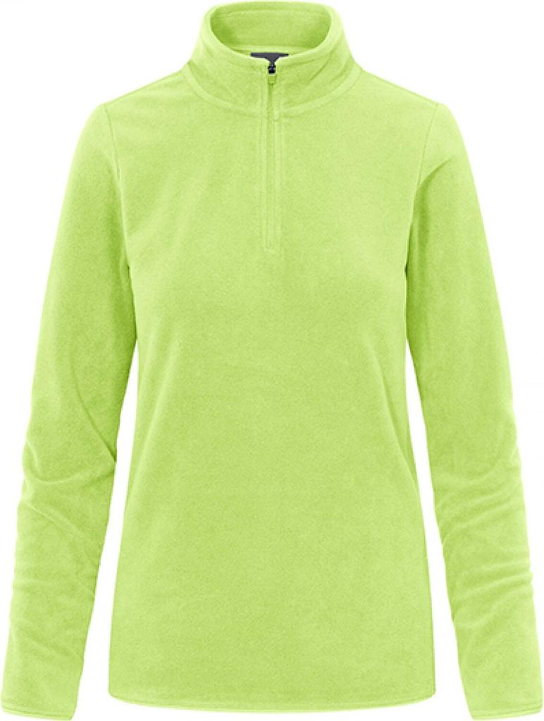 Promodoro 7925 | WomenŽs Recycled Fleece Troyer Anti-Pilling Polyester - Farbe: Lime Green - Größe: 3XL