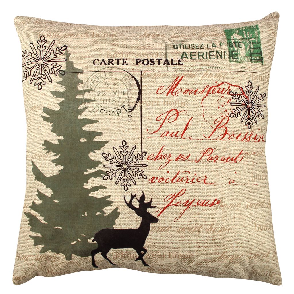 Evila Originals, A11908- GRC0169, Bunt, Kopfkissen, 50% Baumwolle / 50% Polyester