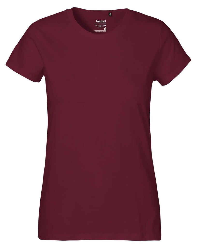 Neutral - T-Shirt für Damen, Klassisch LT3466 (XL) (Bordeaux)