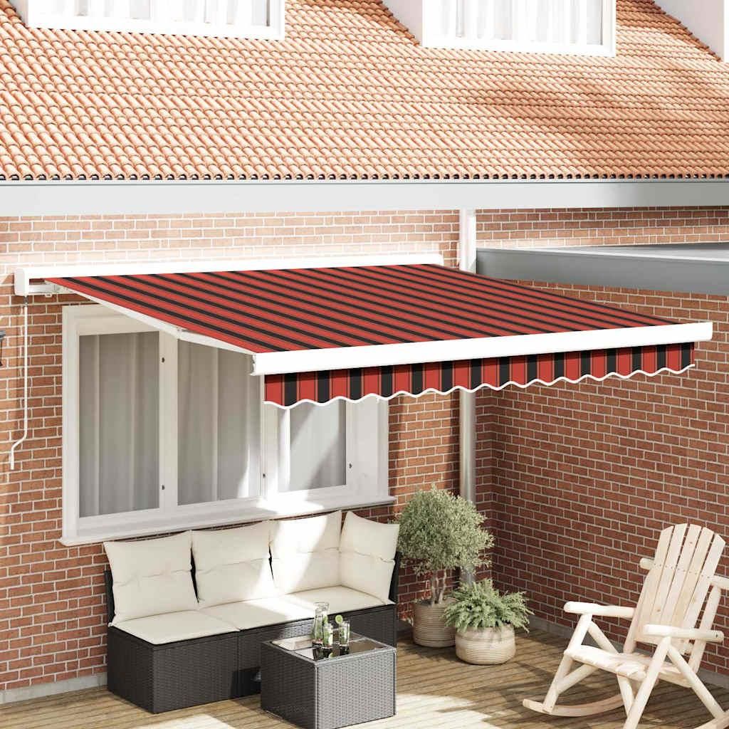Maison Exclusive - Einziehbare Markise Rot und Schwarz 300 x 250 cm
