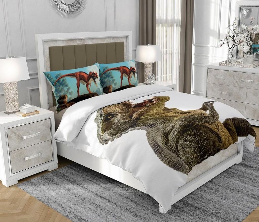 Bettwäsche 200x220 cm + 2x70x80 cm, 3-teilig, 100% Baumwolle, Satin, Reißverschluss, Bunt - SOVIO | So.Z0016