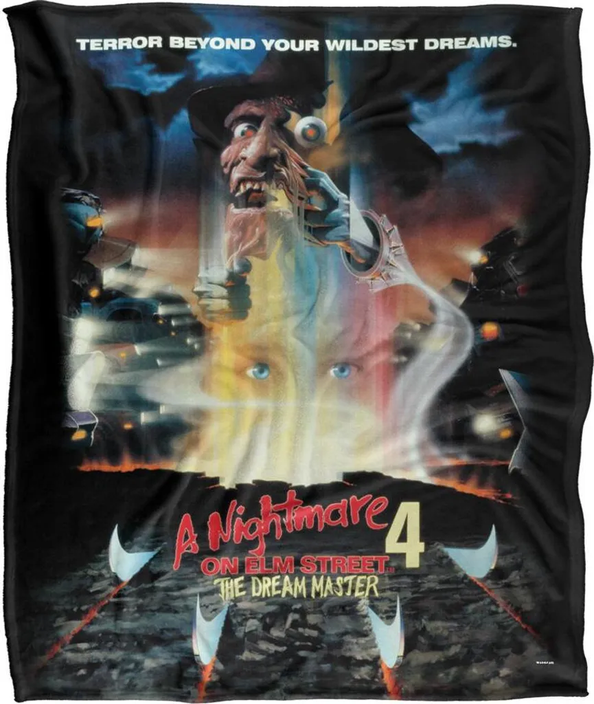 Plaid Nightmare On Elm Street Dream Master en Molleton Doux Multicolore
